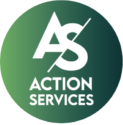 Logo d'Action Services, distributeur agréé de la solution de gestion Optim'BTP