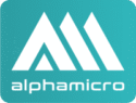 Logo d'ALPHAMICRO, distributeur agréé de la solution de gestion Optim'BTP