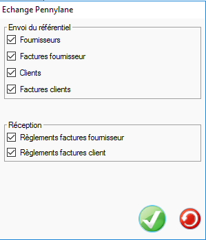 Capture de l'écran de synchronisation Pennylane