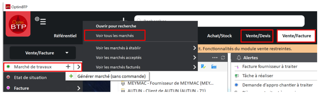 Accès aux marchés Optim'BTP Entreprise