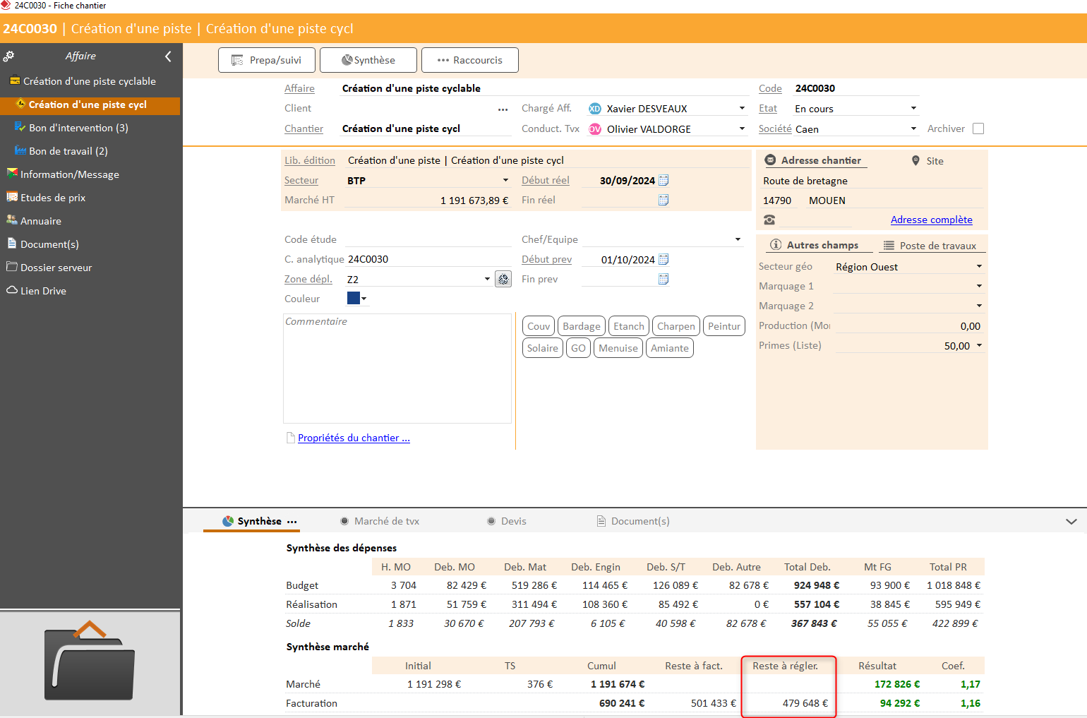 capture synthèse pied fiche chantier