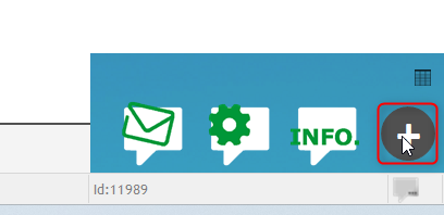 Capture du menu permettant de créer un nouveau message, information ou tâche dans Optim'BTP Entreprise