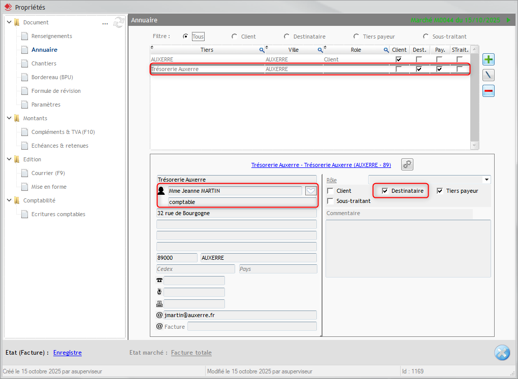 capture renseignement destinataire
