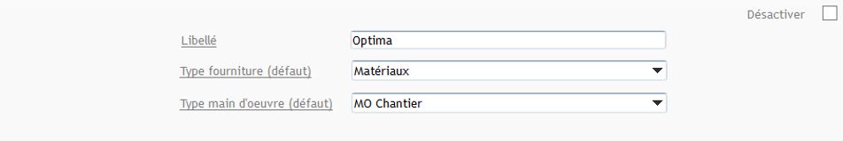 Capture de l'écran d'ajout d'un logiciel